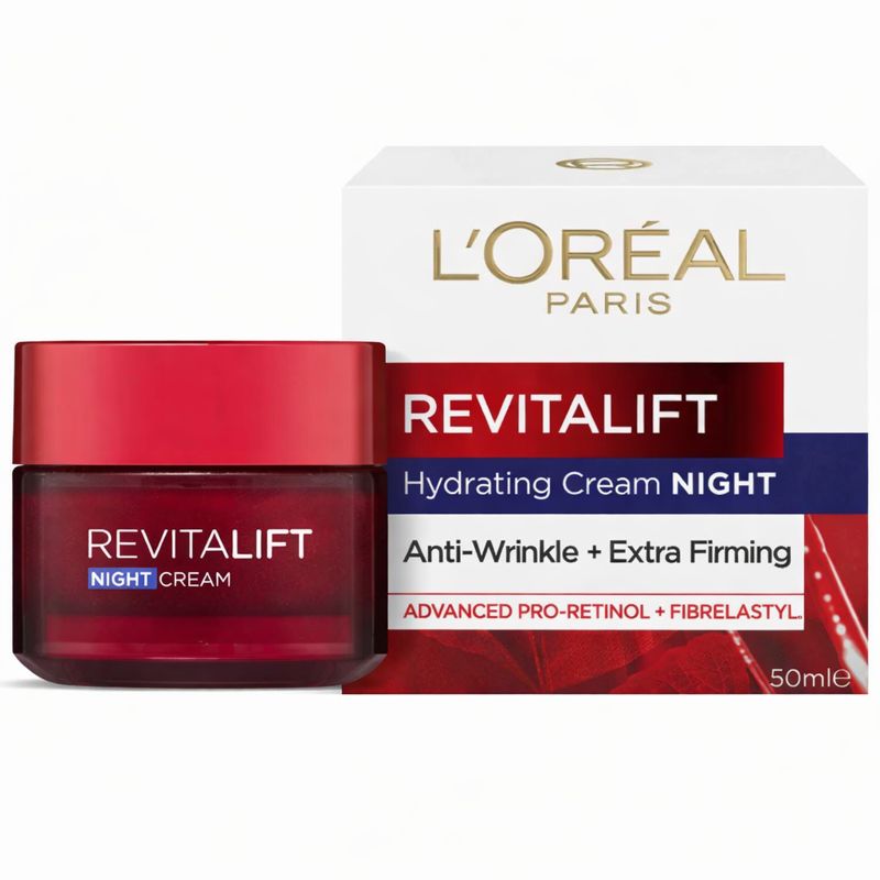 L'Oréal Paris Revitalift Moisturizing Night Cream – Anti-Aging & Firming Care (Night Use)