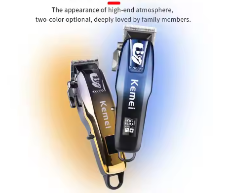 Kemei Pro Electric Hair Clipper Km-709a Adjustable Cutter Head Professional Cordless Rechargeable Hair Cutter